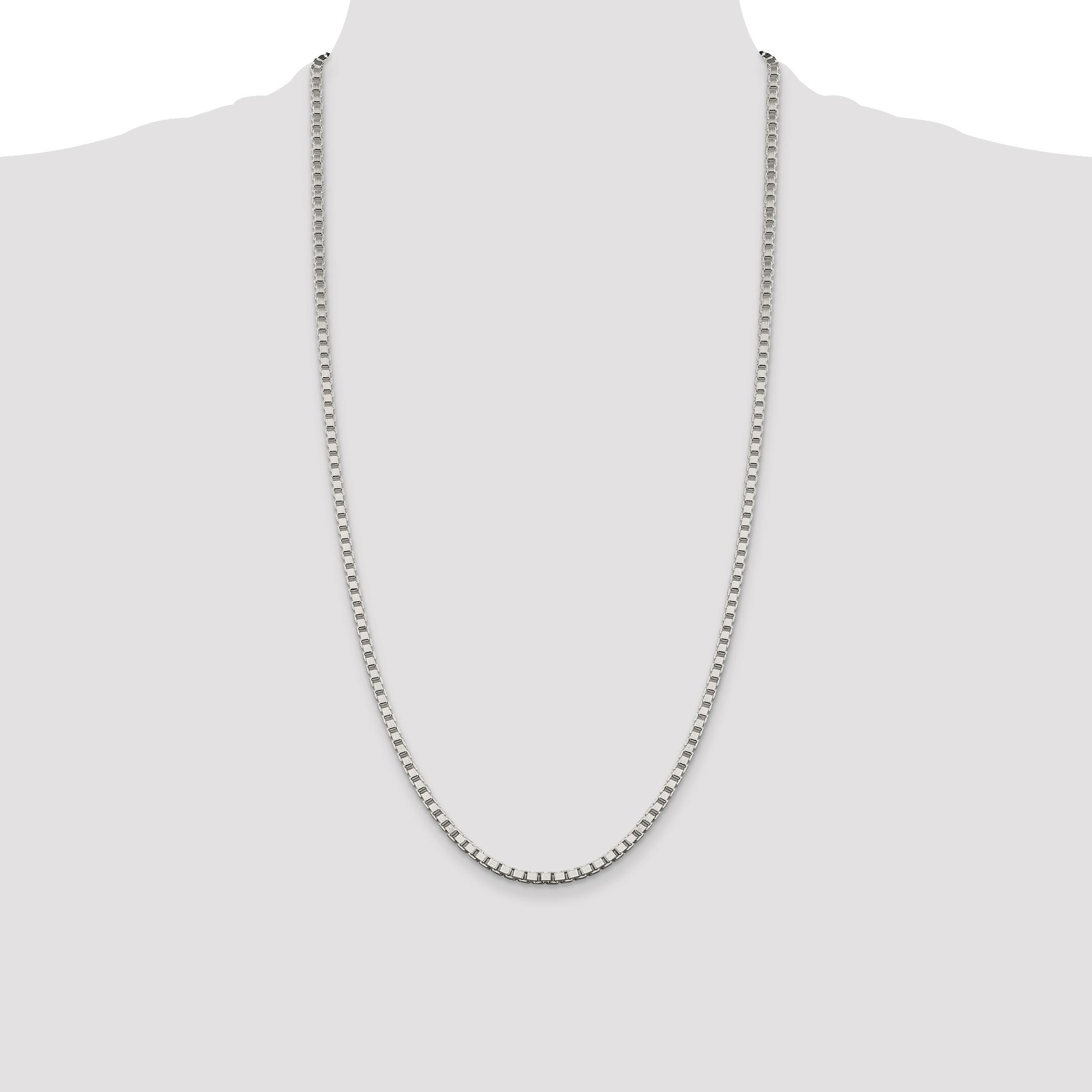 Sterling Silver 3.25mm Box Chain