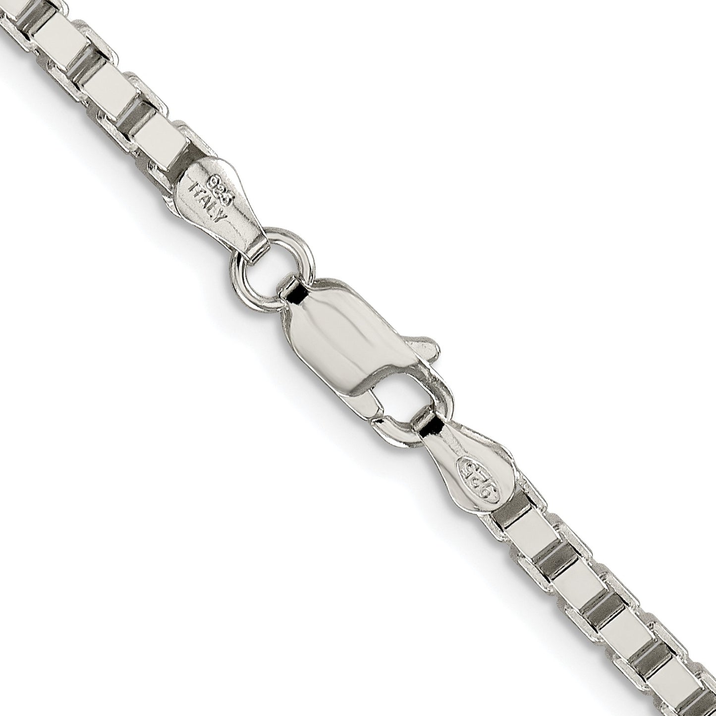Sterling Silver Rhodium-plated 3.25mm Box Chain