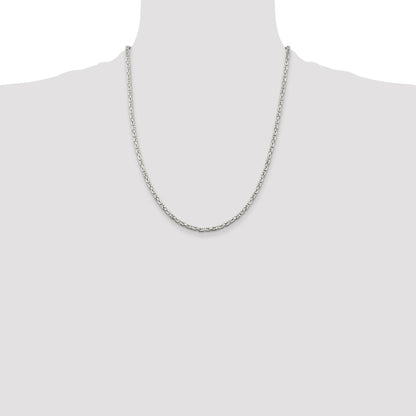 Sterling Silver 2.5mm Byzantine Chain