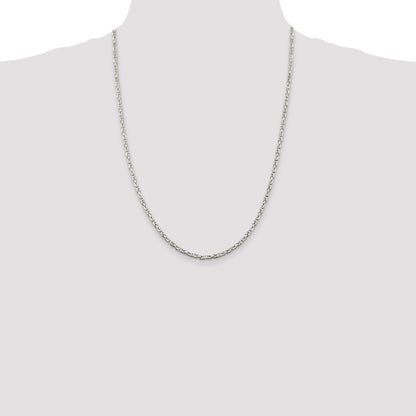 Sterling Silver 2.5mm Byzantine Chain