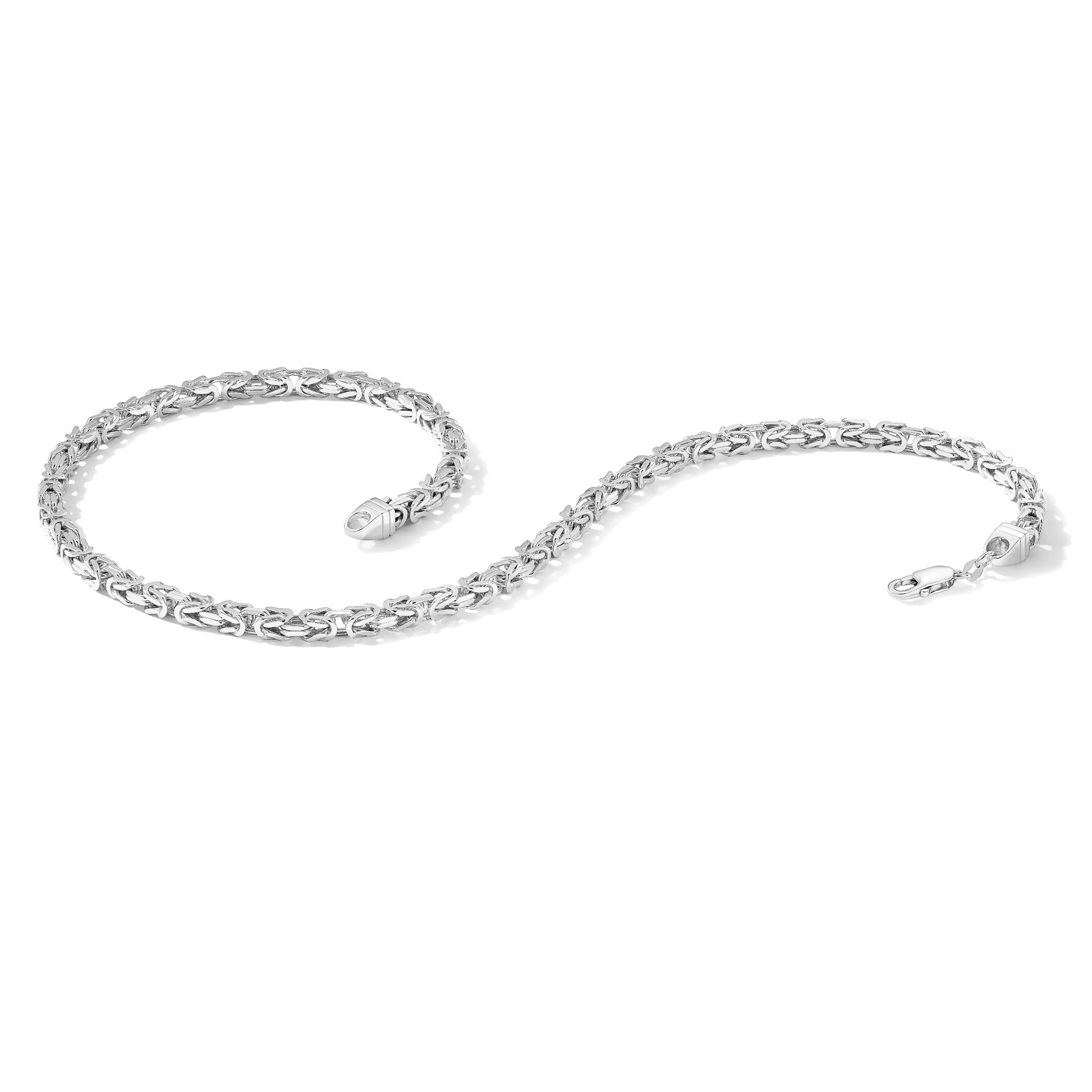 Sterling Silver 5mm Byzantine Chain