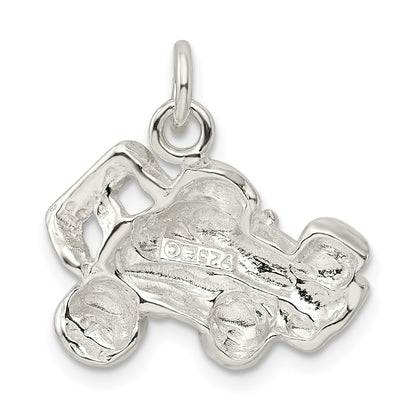 Sterling Silver Race Car Charm