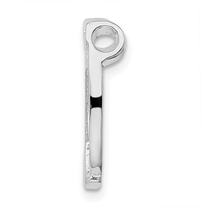 De-Ani Sterling Silver Polished Horseshoe Chain Slide
