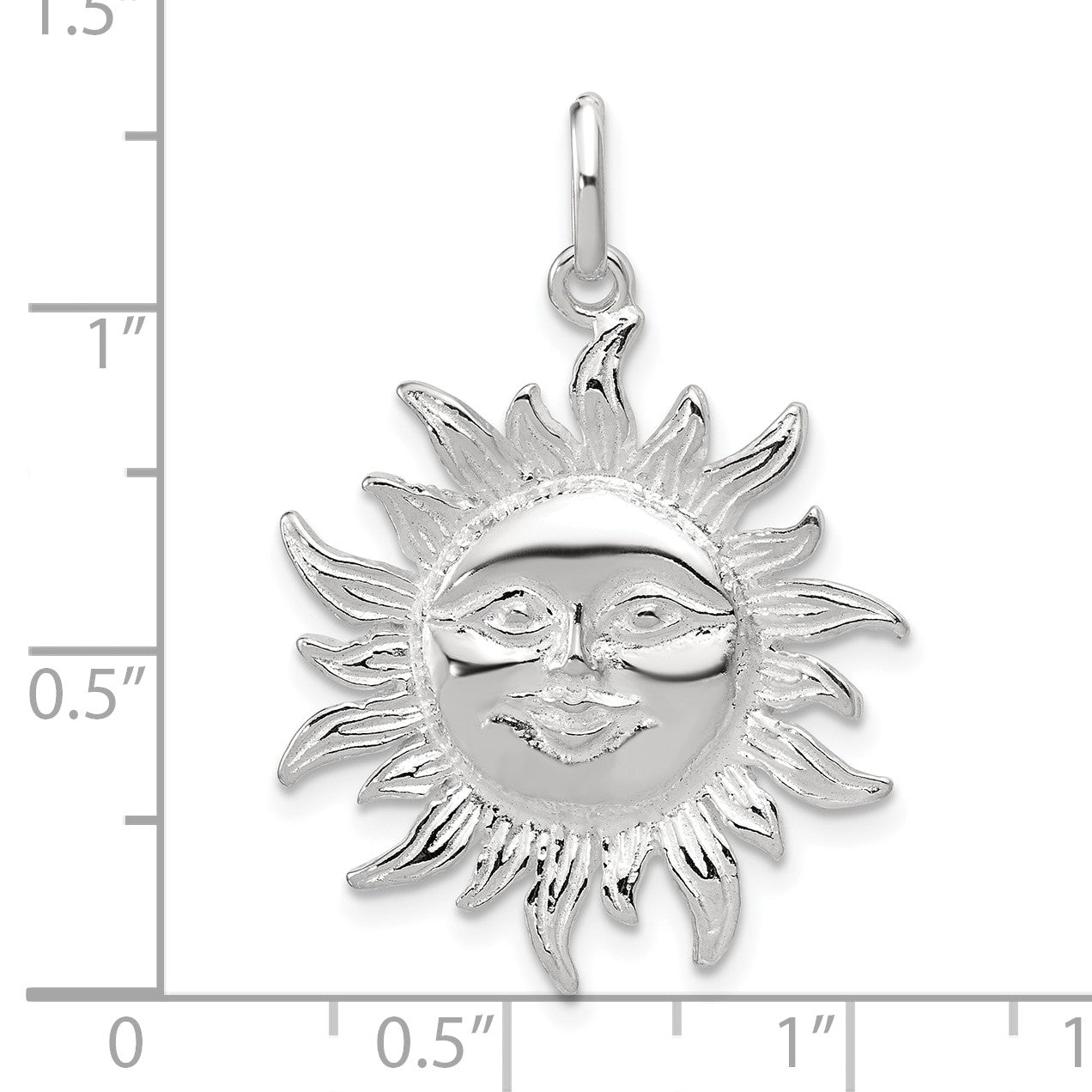 Sterling Silver Sun Pendant