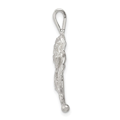 Sterling Silver Rose Pendant