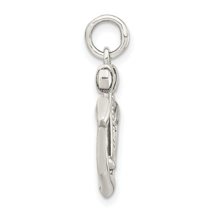 Sterling Silver Polished Anchor Pendant
