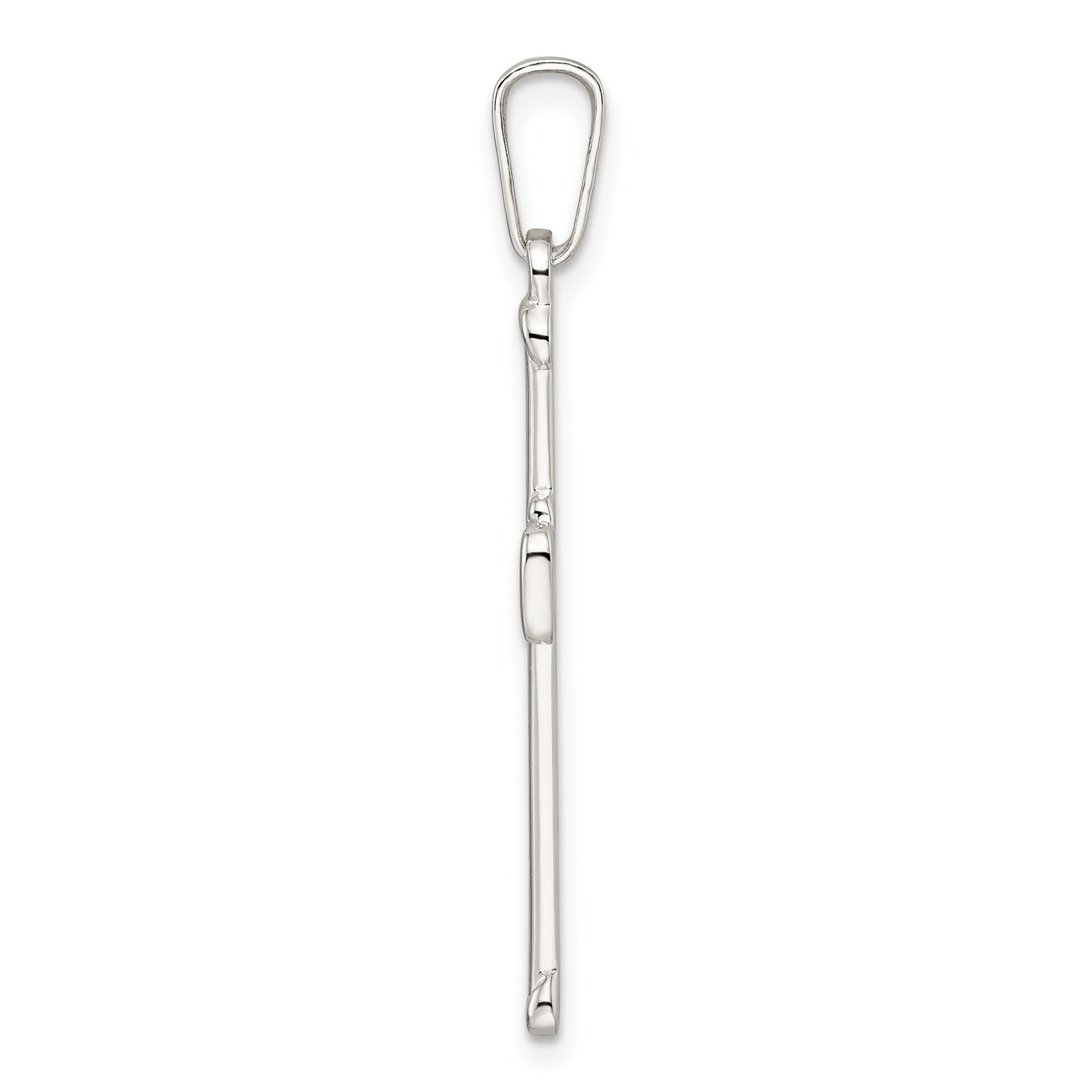 Sterling Silver Polished Cross Pendant