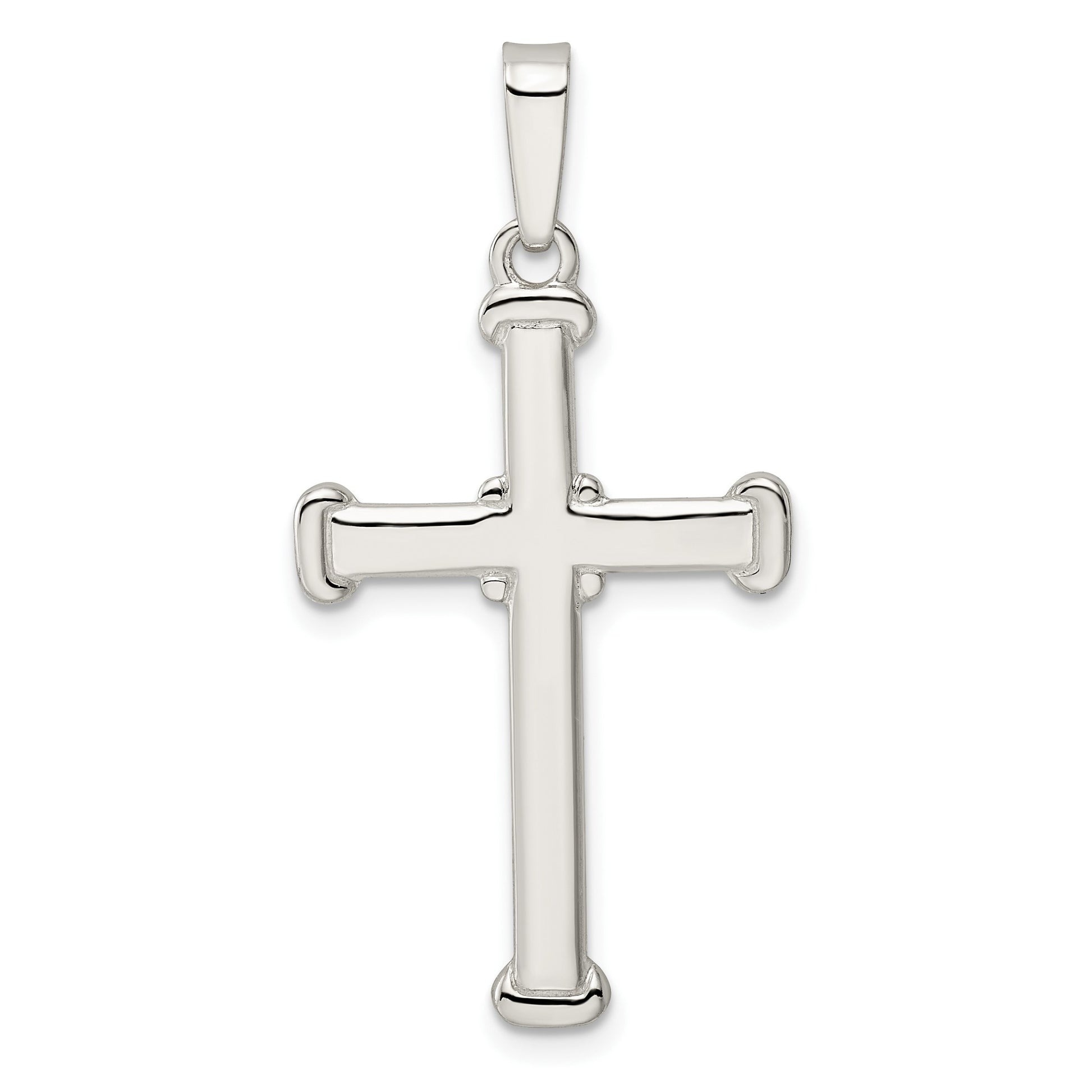 Sterling Silver Polished Cross Pendant
