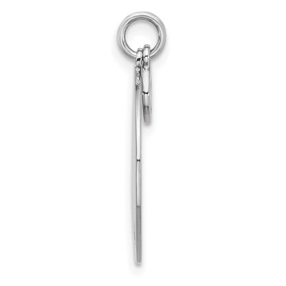 Sterling Silver Rh-plated Enameled THOUGHTS OF YOU.. Pendant