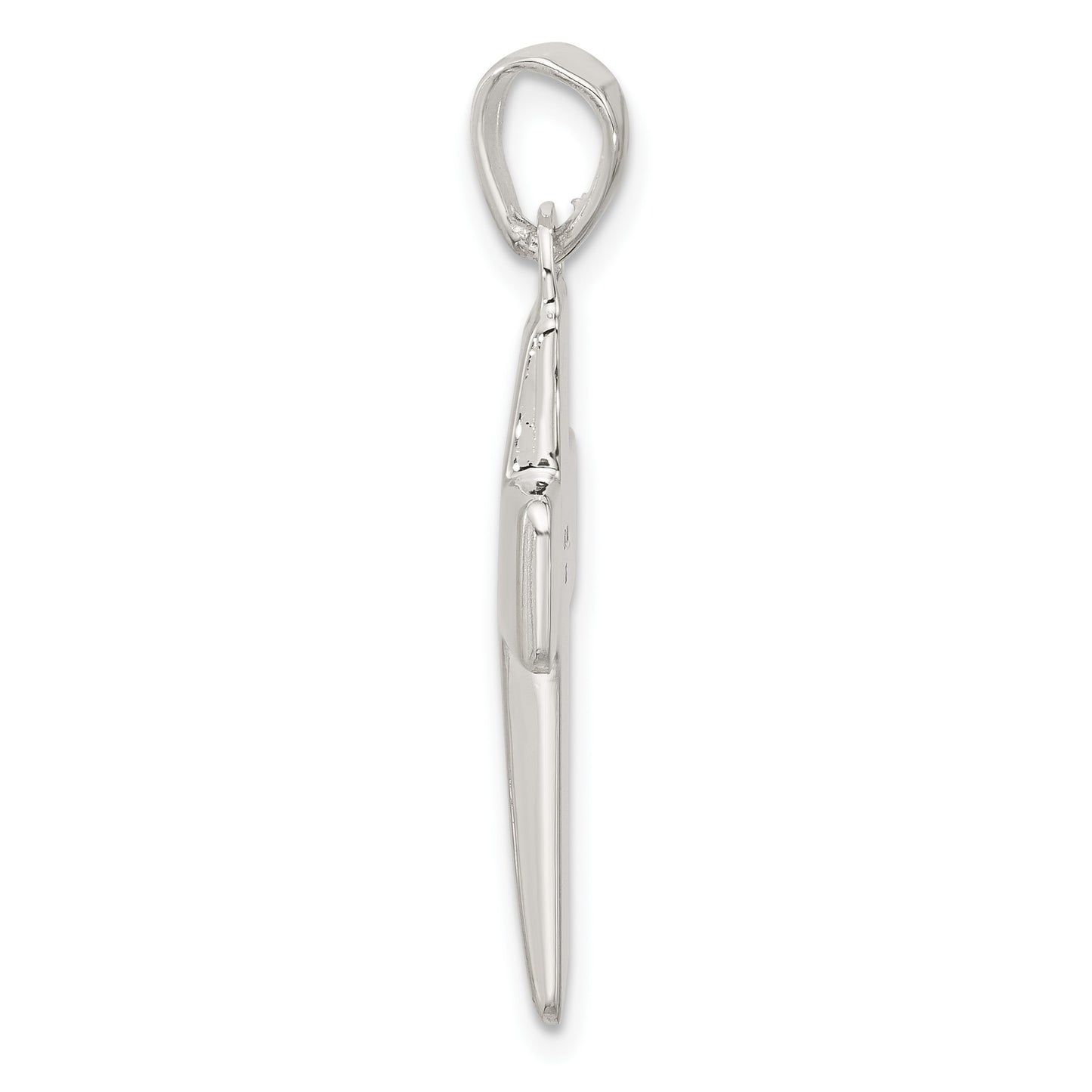Sterling Silver Polished Cross Pendant