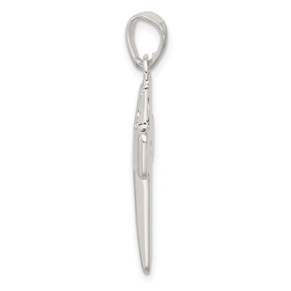 Sterling Silver Polished Cross Pendant