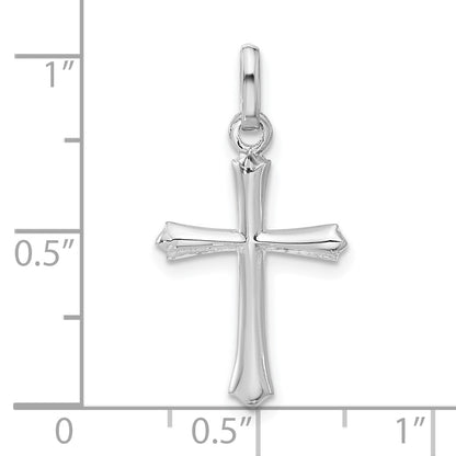 Sterling Silver Rhodium-plated Cross Pendant