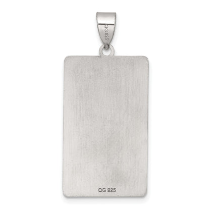 Sterling Silver The Emperor Tarot Card Pendant