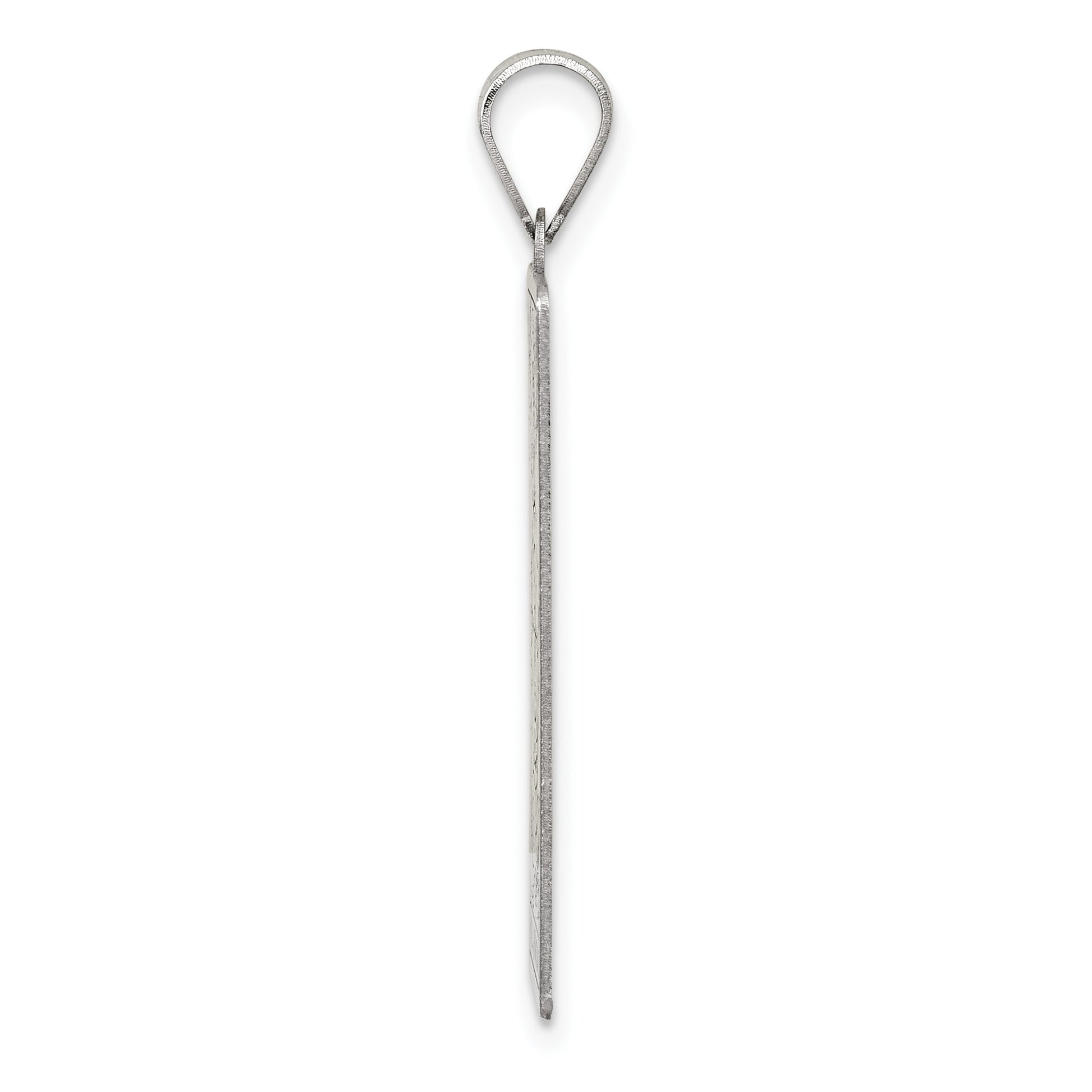 Sterling Silver Wheel of Fortune Tarot Card Pendant