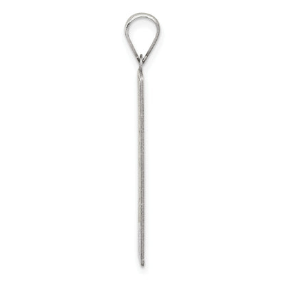 Sterling Silver Wheel of Fortune Tarot Card Pendant