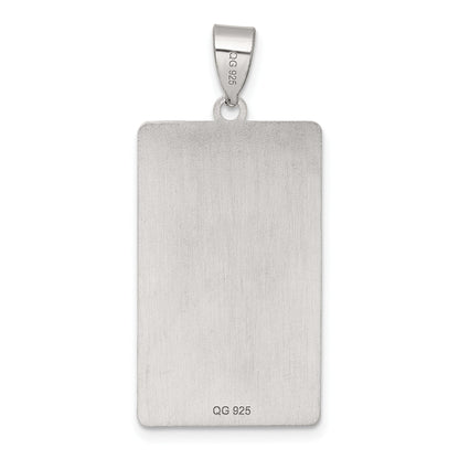 Sterling Silver Wheel of Fortune Tarot Card Pendant