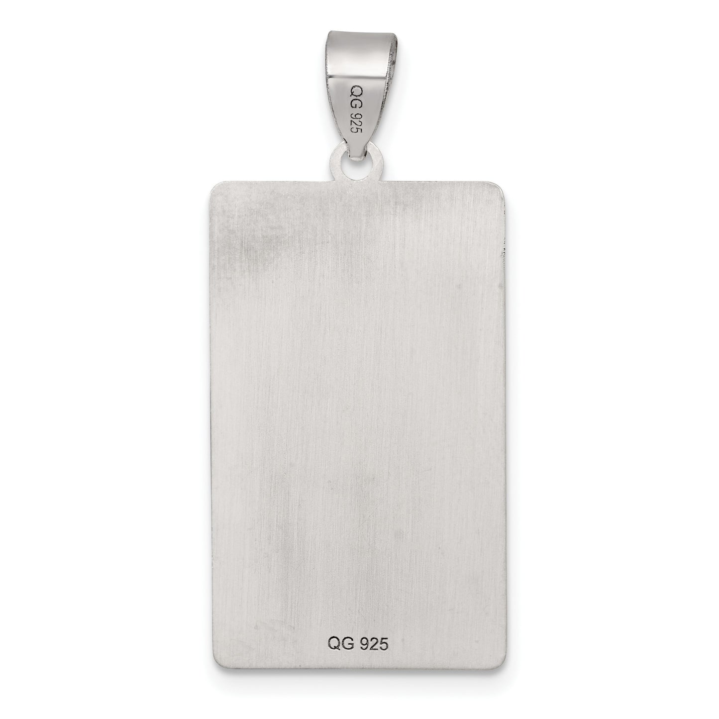 Sterling Silver Justice Tarot Card Pendant