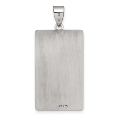 Sterling Silver Temperance Tarot Card Pendant