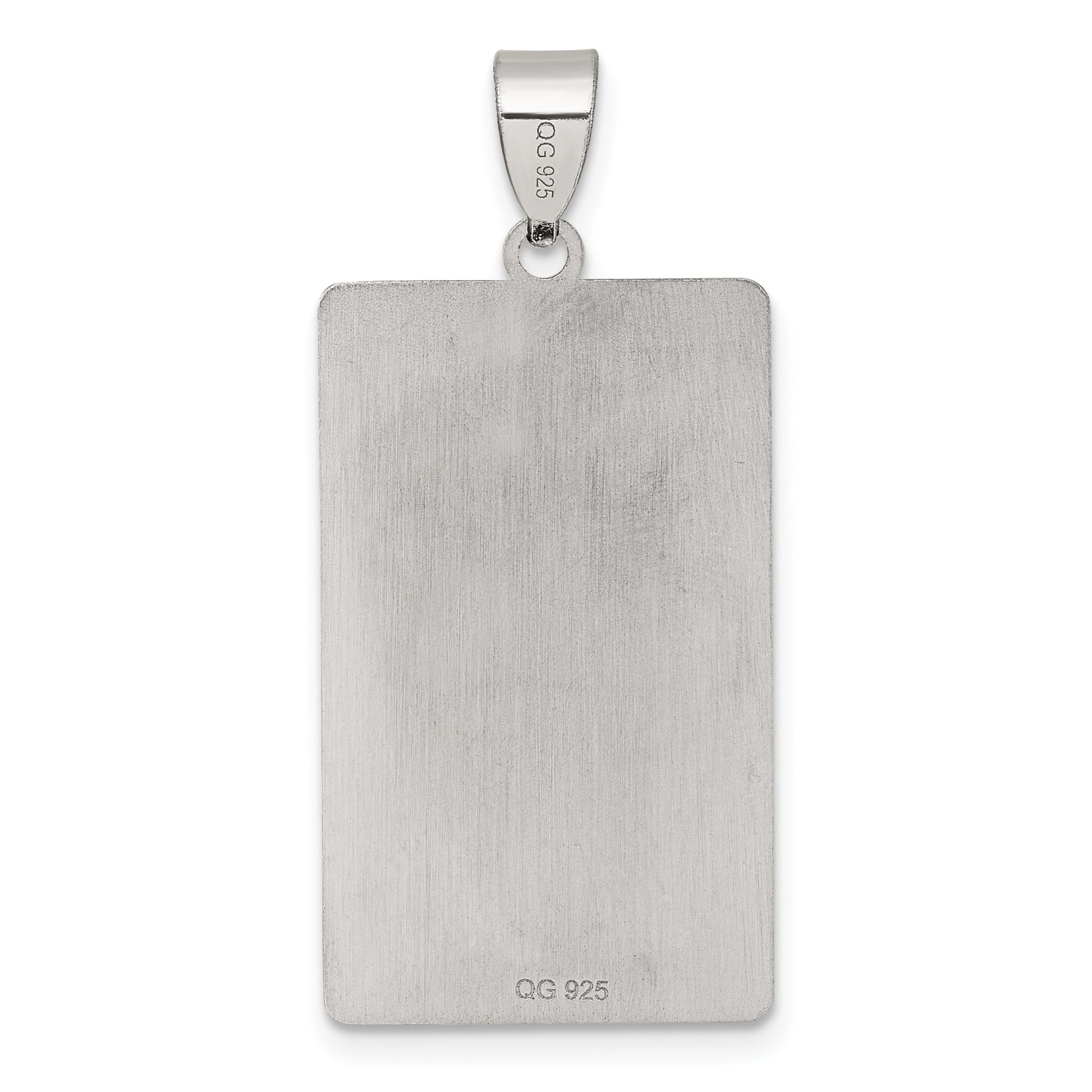 Sterling Silver The Moon Tarot Card Pendant