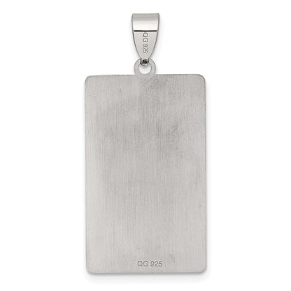 Sterling Silver The Moon Tarot Card Pendant