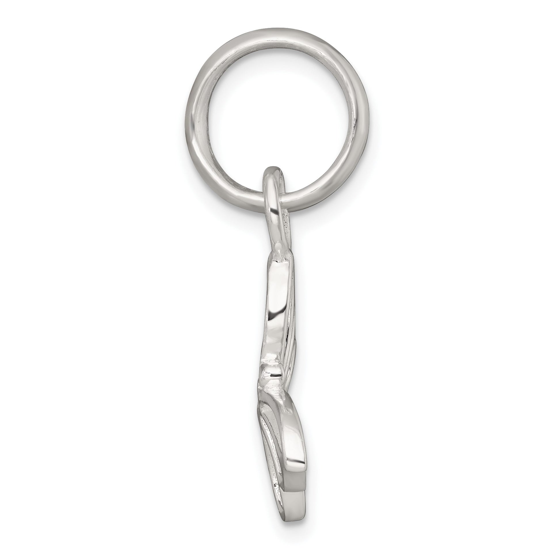 Sterling Silver Polished Cut-out Butterfly Pendant