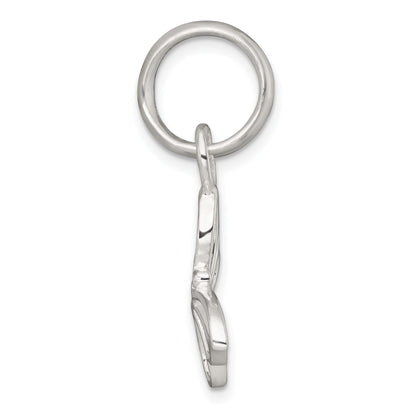 Sterling Silver Polished Cut-out Butterfly Pendant