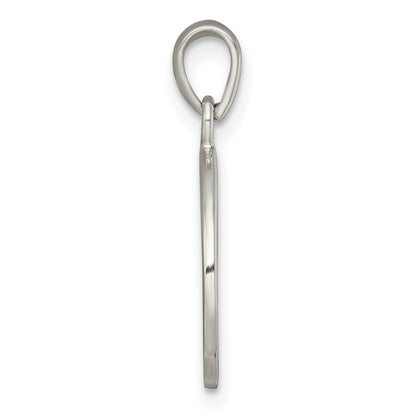 Sterling Silver Polished Black Enamel EVERY DAY IS A GIFT FROM GOD Cut Out Cross Disc Pendant