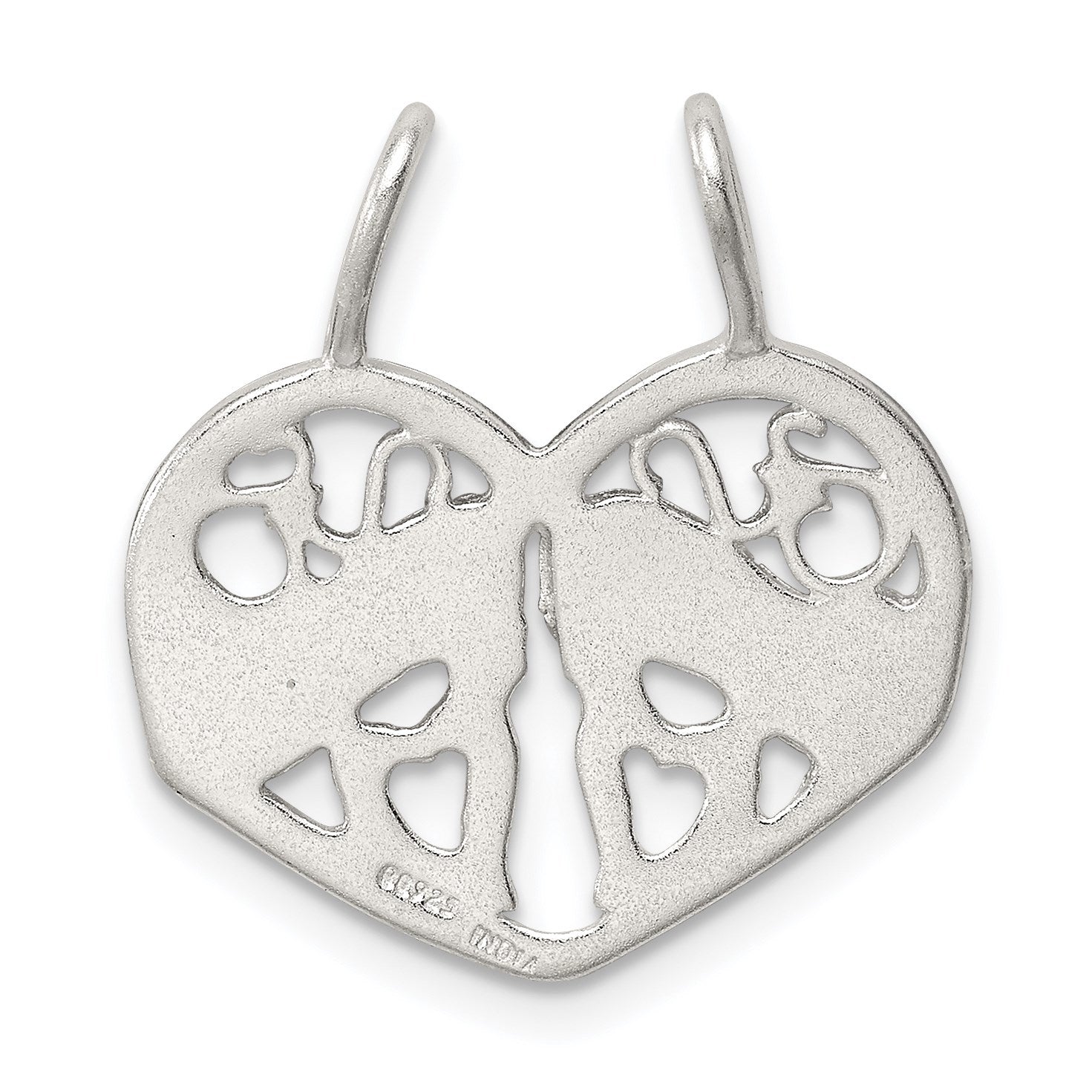 Sterling Silver Mother Daughter 2-piece break apart Charm