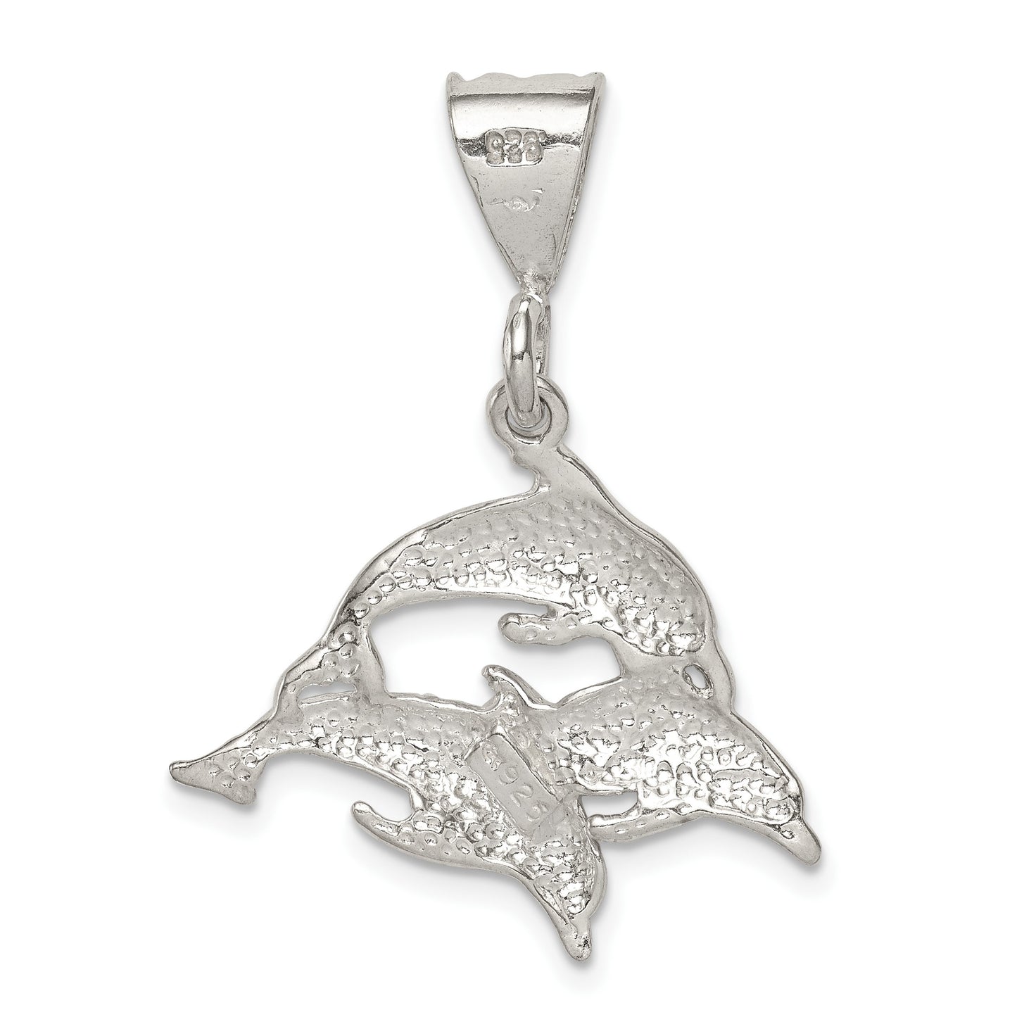 Sterling Silver Trio of Dolphins Pendant