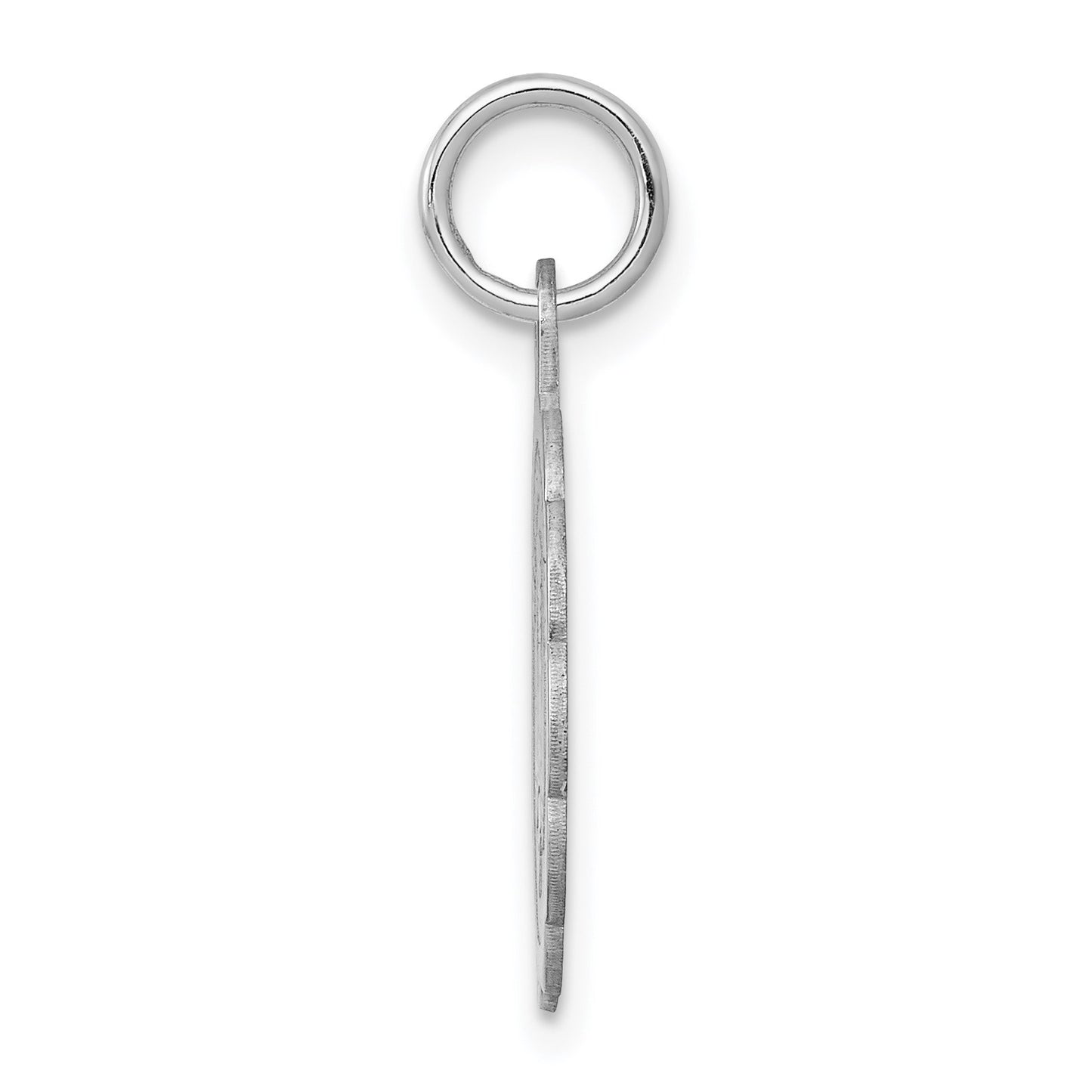 Sterling Silver Rhodium-plated My Confirmation Disc Charm