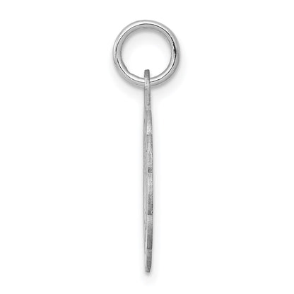 Sterling Silver Rhodium-plated My Confirmation Disc Charm