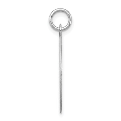 Sterling Silver Rhodium-plated Holy Communion Disc Charm