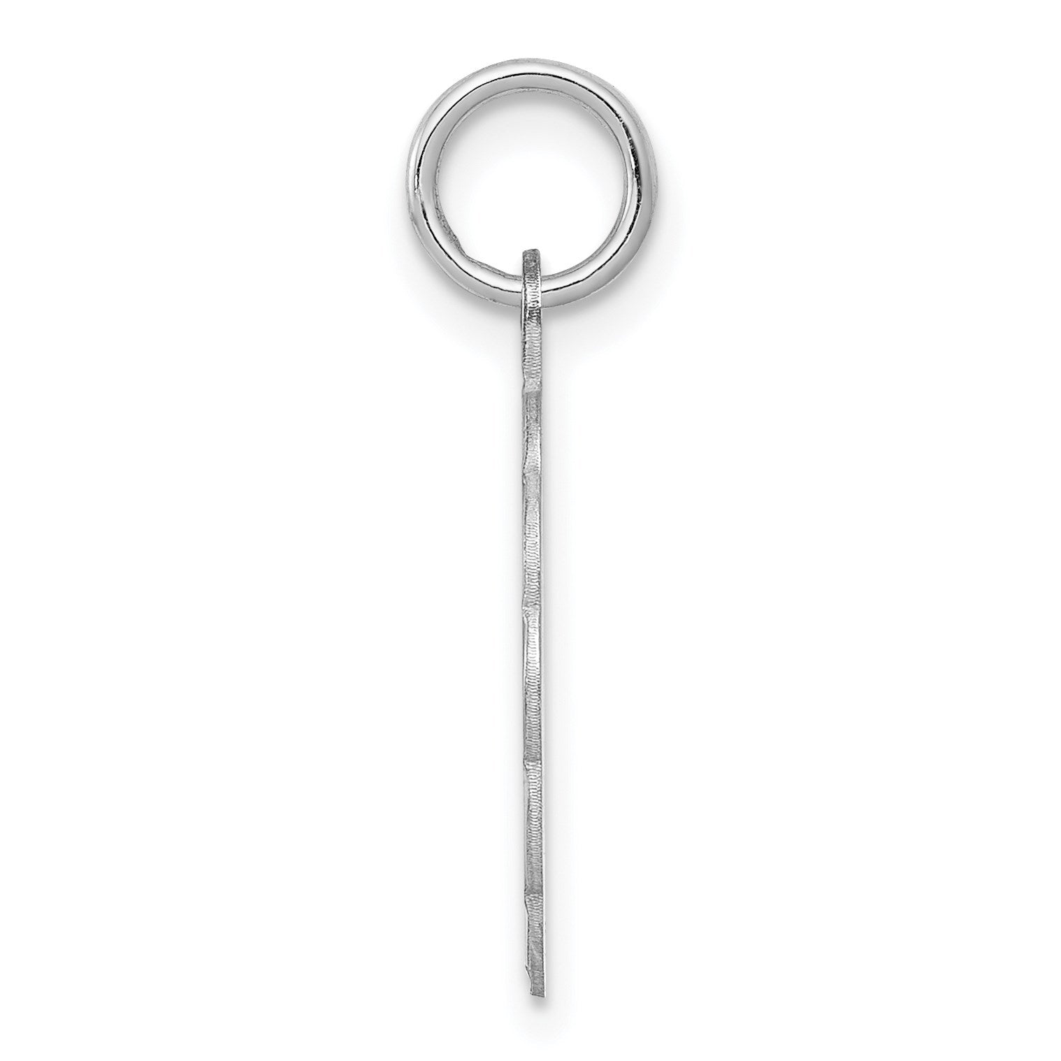 Sterling Silver Rhodium-plated Happy Birthday Disc Charm
