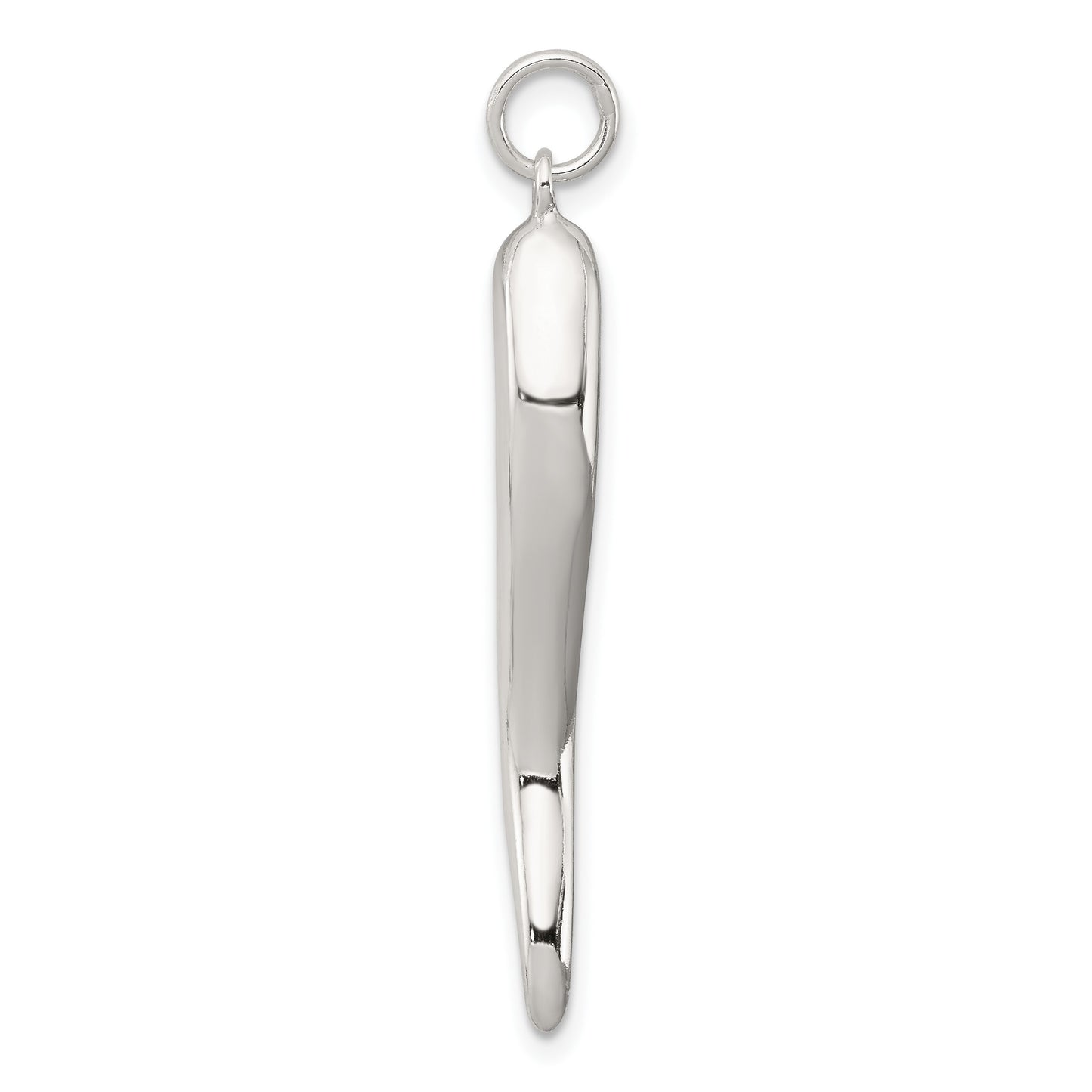 Sterling Silver Italian Horn Pendant