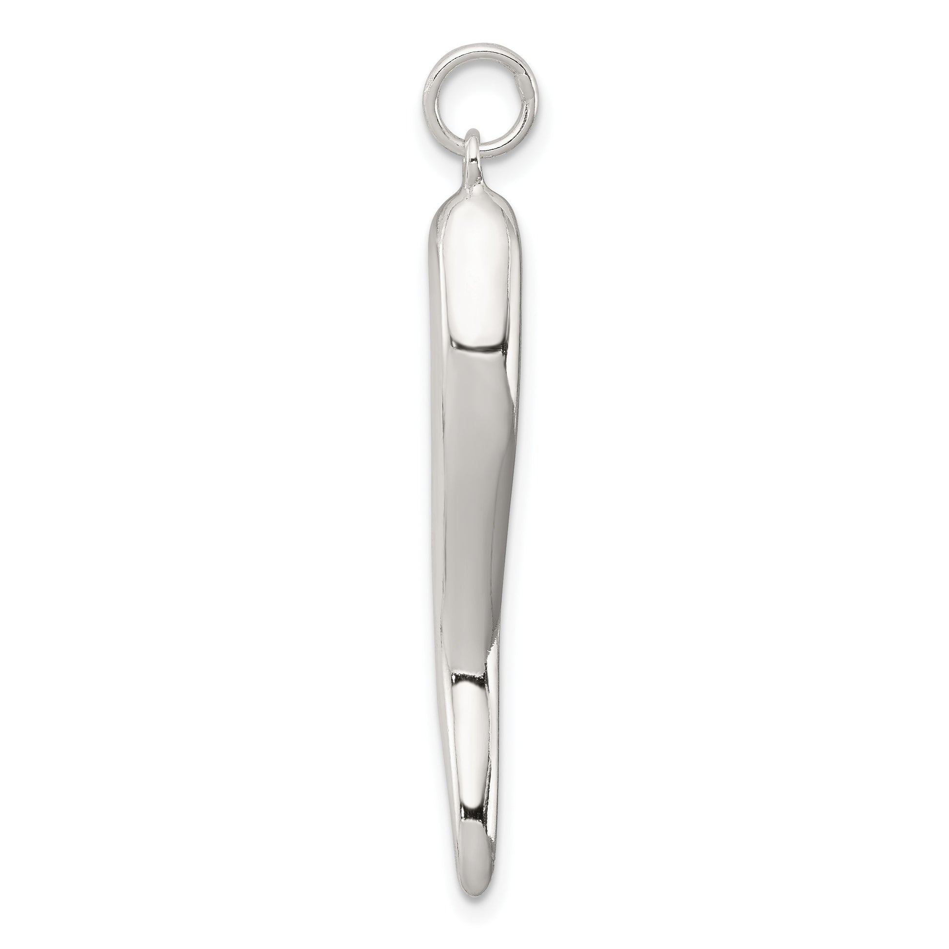 Sterling Silver Italian Horn Pendant