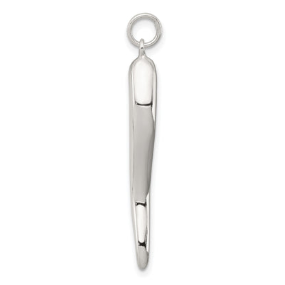 Sterling Silver Italian Horn Pendant