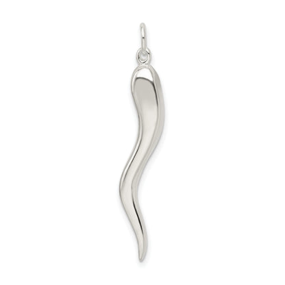 Sterling Silver Italian Horn Pendant