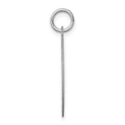 Sterling Silver Rhodium-plated West Highland Terrier Disc Charm