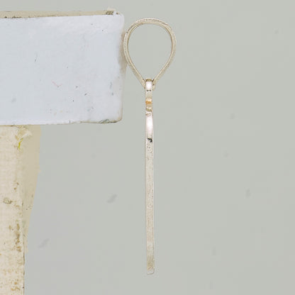 Sterling Silver Rhodium-plated Letter O Initial Pendant