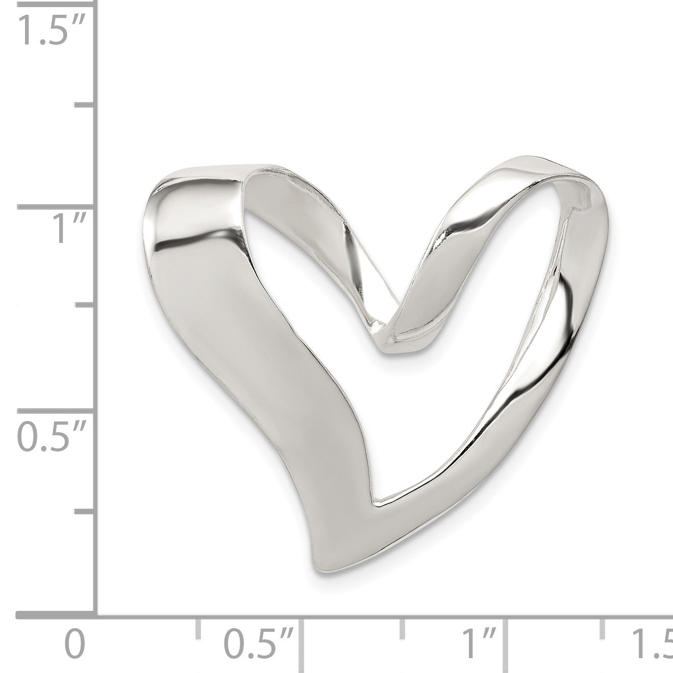 Sterling Silver Heart Slide