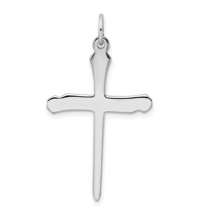 Sterling Silver Platinum-plated & Vermeil Nail Cross Pendant