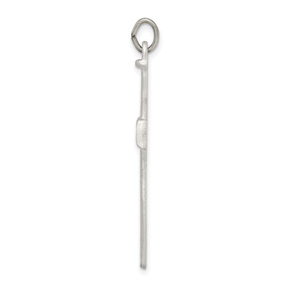 Sterling Silver Antiqued Nail Cross Pendant