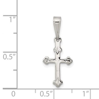 Sterling Silver Budded Cross Charm