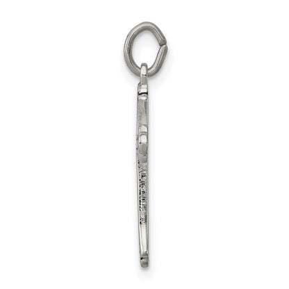 Sterling Silver Antiqued Cross Charm