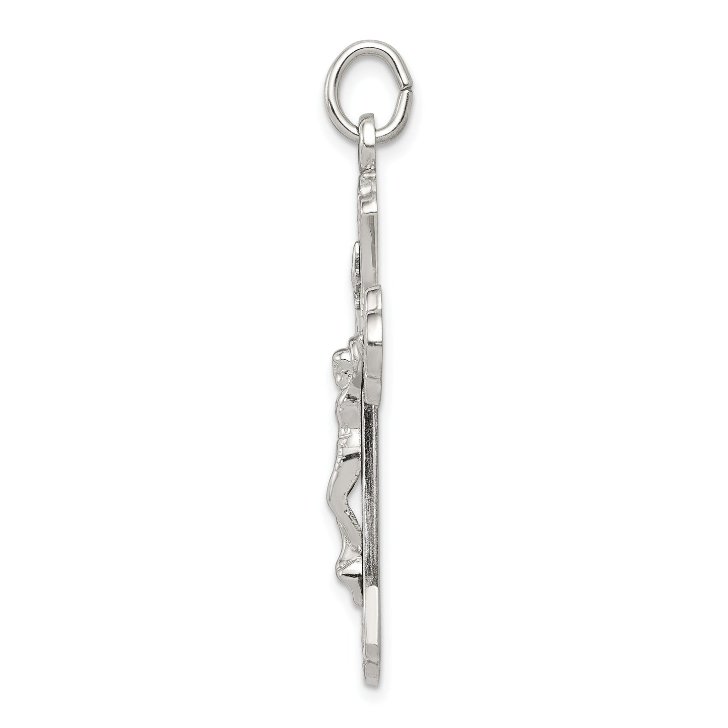 Sterling Silver INRI Crucifix Pendant