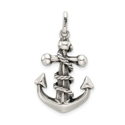 Sterling Silver Antiqued Cross Pendant