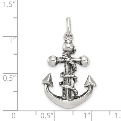 Sterling Silver Antiqued Cross Pendant