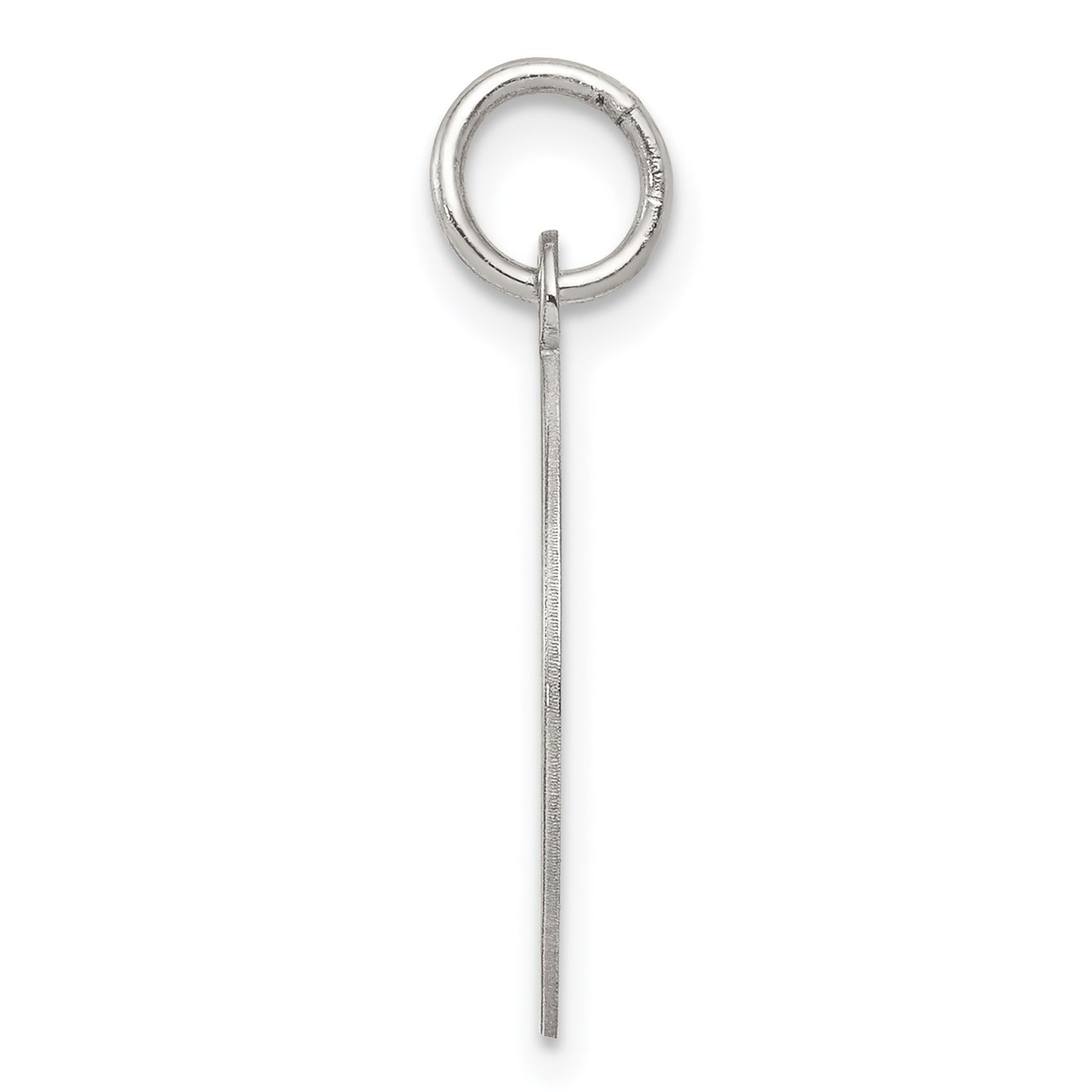 Sterling Silver Rhodium-plated Happy Birthday Disc Charm