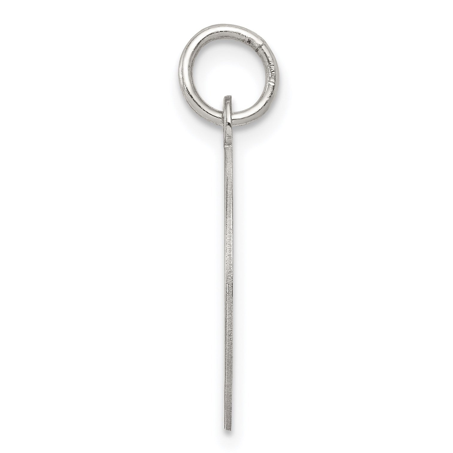 Sterling Silver Rhodium-plated Happy Birthday Disc Charm