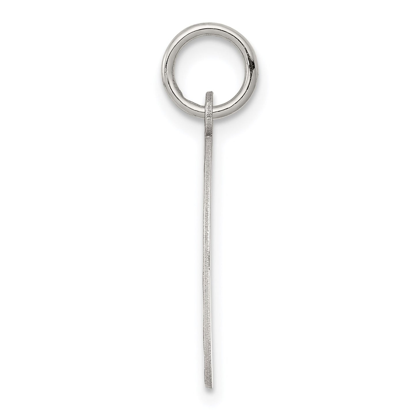 Sterling Silver Rhodium-plated Happy Anniversary Disc Charm